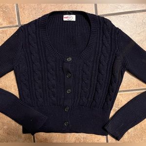 VINTAGE PRADA navy blue knit sweater